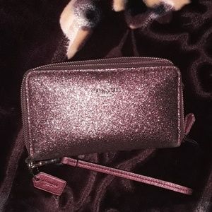 Burgundy Coach leather wallet